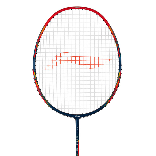 Li-Ning Combat Z8 Badminton Racket (Navy/Red/Yellow) - 84 Grams - Image 3